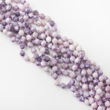 Sugilit baryłka fasetowana 8,5mm