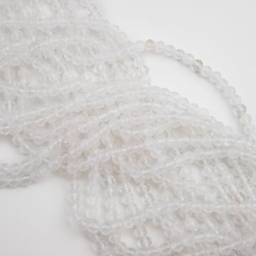 Kryształ górski kulka fasetowana 4mm