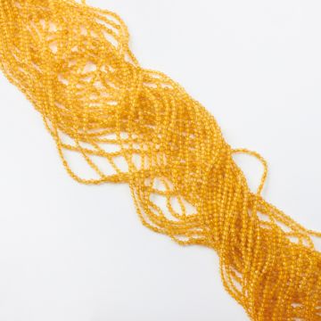 Kryształ górski rutylowany kulka fasetowana 2,5mm