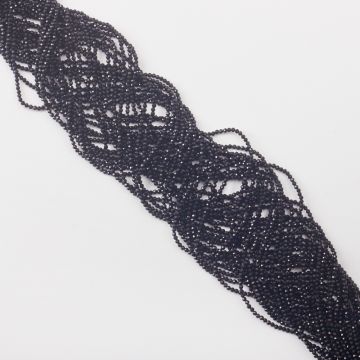 Czarny turmalin kulka fasetowana 2mm