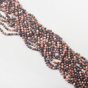 Rodonit kulka fasetowana 4,5mm