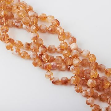 Cytryn kostka fasetowana 9mm