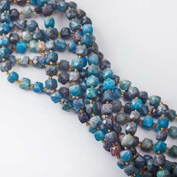 Apatyt kostka fasetowana 8mm