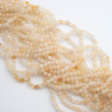 Cytryn kulka fasetowana 4mm Cytryn kulka fasetowana 4mm