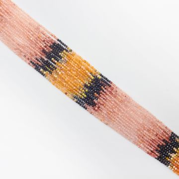 Mix kamieni kulki fasetowane cieniowane 2mm