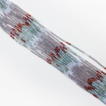 Mix kamieni kulki fasetowane cieniowane 2,5mm