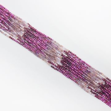 Mix kamieni kulki fasetowane cieniowane fosfosyderyt 2,5mm