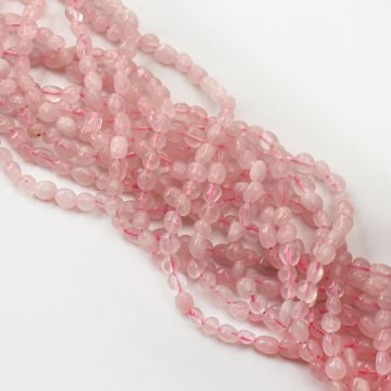 Kryształ górski różowy bryłka nieregularna 6x8mm