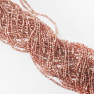 Kamień słoneczny krążek fasetowany 3mm