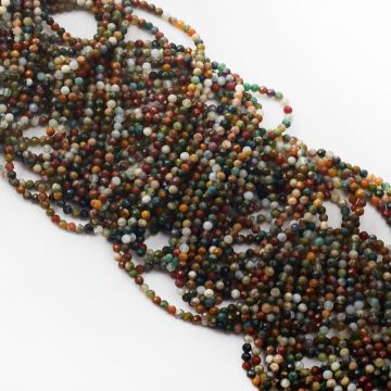 Jaspis oceaniczny kulka fasetowana 3mm