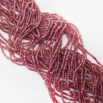 Turmalin różowy kulka fasetowana 3mm