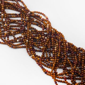 Jaspis mokait kulka fasetowana 3,5mm