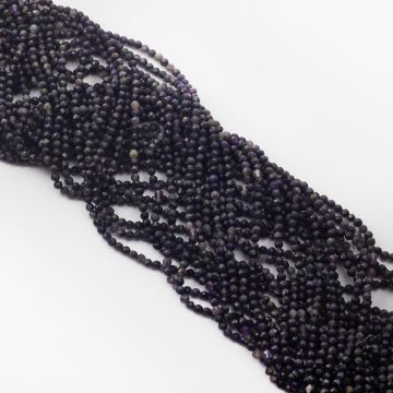 Czaroit kulka fasetowana 3mm Czaroit kulka fasetowana 3mm