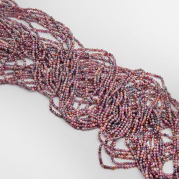 Rubin z szafirem kulka fasetowana 2mm