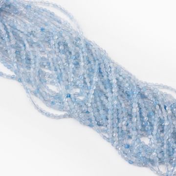 Akwamaryn dysk fasetowany 4mm