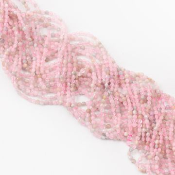 Morganit dysk fasetowany 4mm