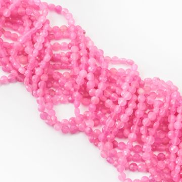 Różowy jadeit dysk fasetowany 6mm Różowy jadeit dysk fasetowany 6mm