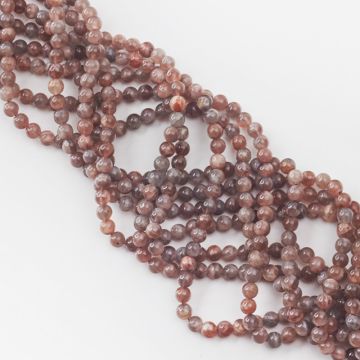 Czarny kamień słoneczny kulka gładka 6,5mm