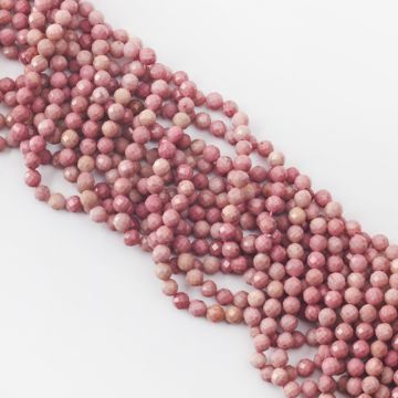 Rodonit kulka fasetowana 6,5mm