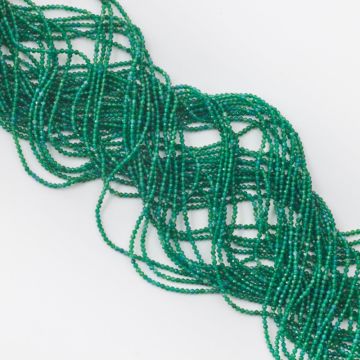 Jadeit zielony kulka fasetowana 2mm Jadeit zielony kulka fasetowana 2mm