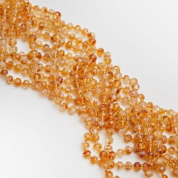 Cytryn oponka fasetowana 6x8mm Cytryn oponka fasetowana 6x8mm