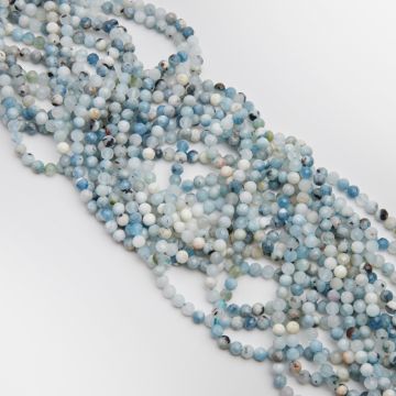 Akwamaryn kulka fasetowana 5mm