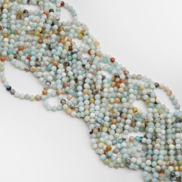 Amazonit kulka fasetowana 4,5mm