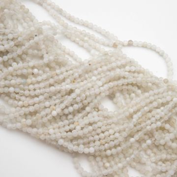 Kamień księżycowy kulka fasetowana 3mm