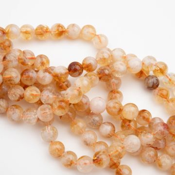 Cytryn kulka gładka 8mm Cytryn kulka gładka 8mm