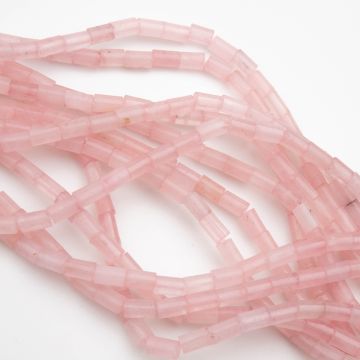 Kryształ górski różowy walec gładki 5x8mm