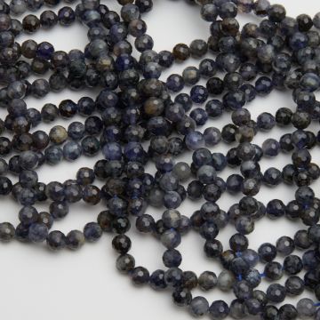 Iolit kulka fasetowana 6mm