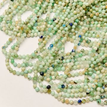 Jadeit australijski kulka fasetowana 4mm