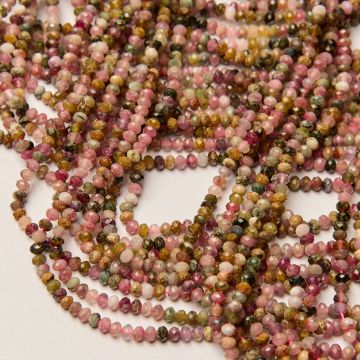 Turmalin oponka fasetowana 3x4mm