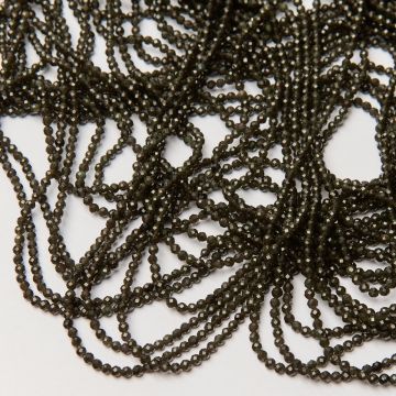 Obsydian kulka fasetowana 3mm