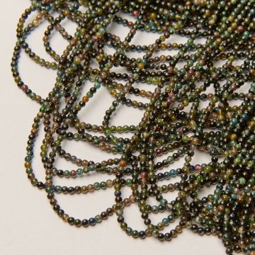 Zielony turmalin kulka gładka 3mm