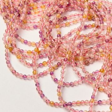 Mix kryształów kulka gładka 4mm