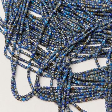 Lapis lazuli kostka fasetowana 2x2mm
