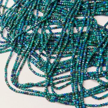 Chryzokola kostka fasetowana 2x2nn