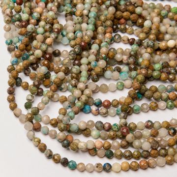 Turkus afrykański kulka fasetowana B 6mm