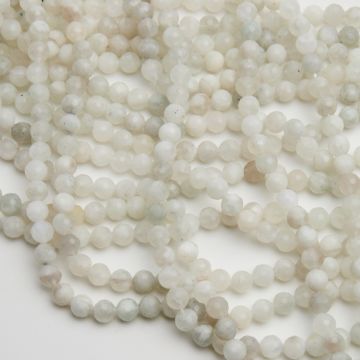 Kamień księżycowy kulka fasetowana 6,5mm