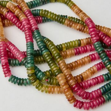 Turmalin syntetyczny krążek gładki cieniowany 6x2mm