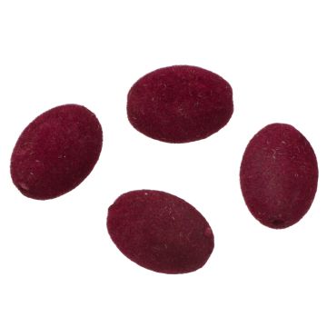 Oliwki welurowe wrzosowe 20mm