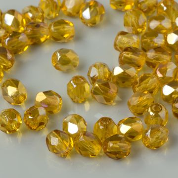 Fire Polish Twilight - Topaz (W10060) 4mm