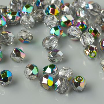 Fire Polish Crystal/Vitral (V00030) 4mm