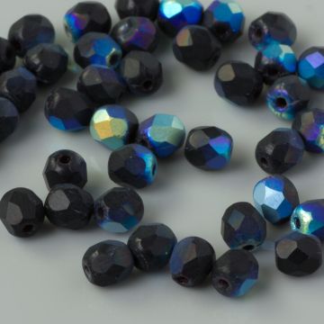 Fire Polish Matte - Jet AB (MX23980) 4mm