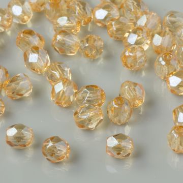 Fire Polish Luster - Transparent Champagne (LC00030) 4mm