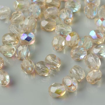 Fire Polish Coated Chrysolite AB (K1105) 4mm