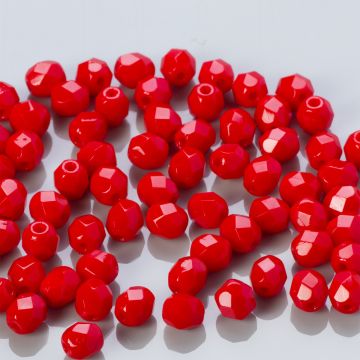 Fire Polish Opaque Red (93200) 4mm