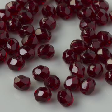 Fire Polish Dark Garnet (90120) 4mm