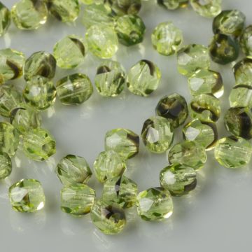 Fire Polish  Jonquil Tortoise (88126) 4mm